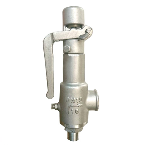 A27W-16P 彈簧微啟式帶手柄安全閥 304不銹鋼帶手柄外螺紋安全閥